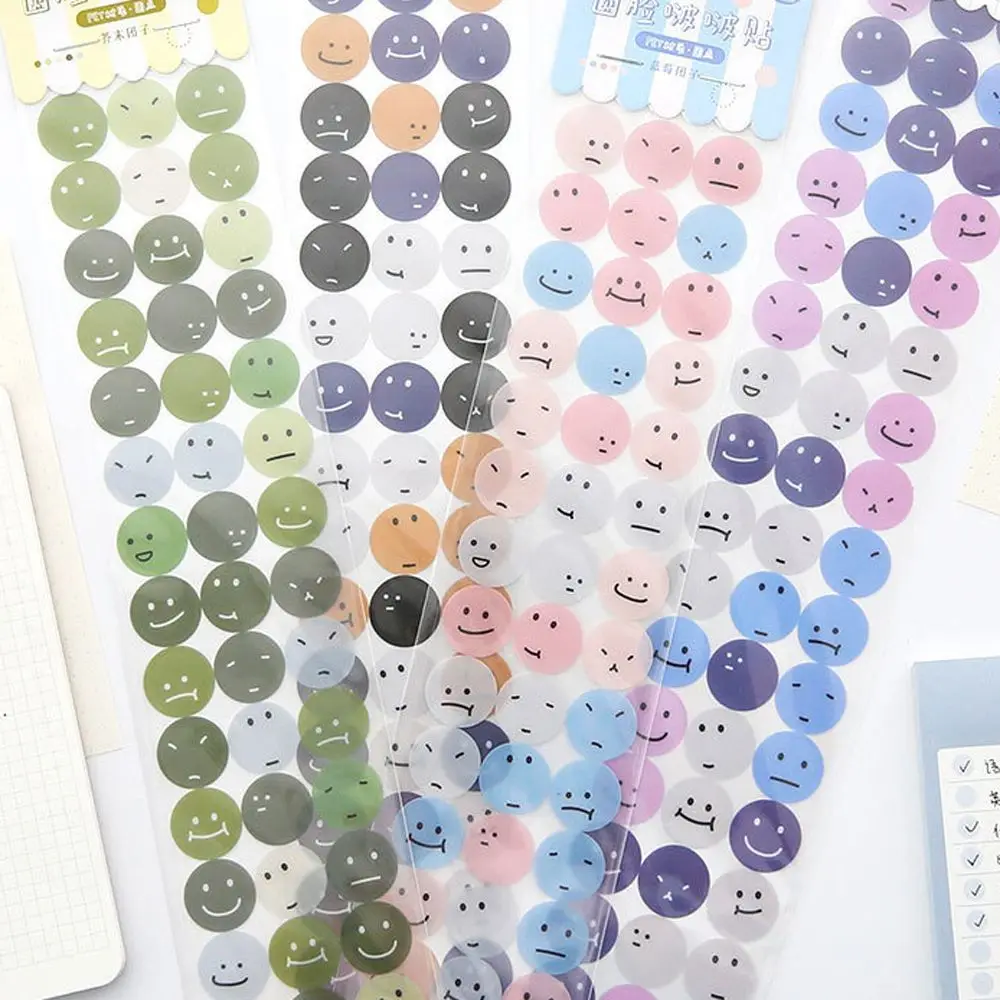 

Creativity Face Expression Stickers DIY Material Sticker Lovely Decorative Stickers Cartoon Phone Decoration School Supplies