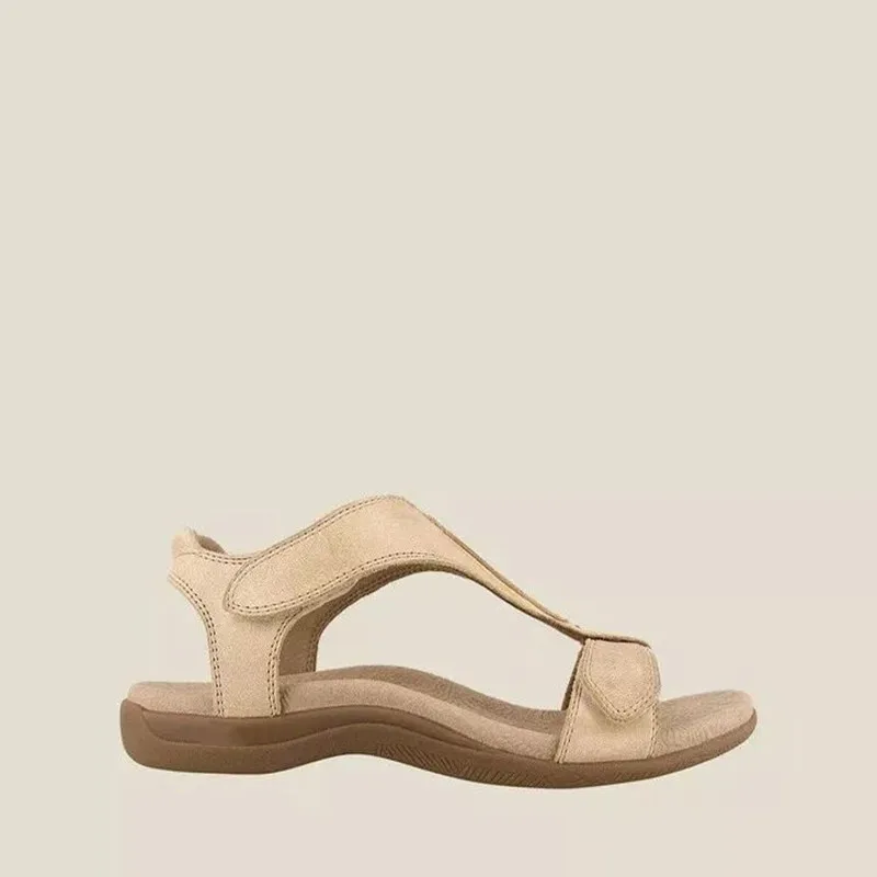 

JIANBUDAN sandals for Women 2022 Flat Casual Sandals Summer Beach Shoes women's comfortable Outdoor shoes