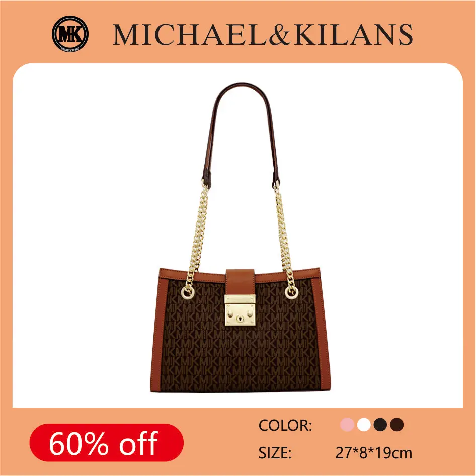 

MK Bag MICHAEL&KILANS Luxury Designer Handbag For Women Kors Bag High Capacity Commuter Chain Tote Bag Messenger Bag
