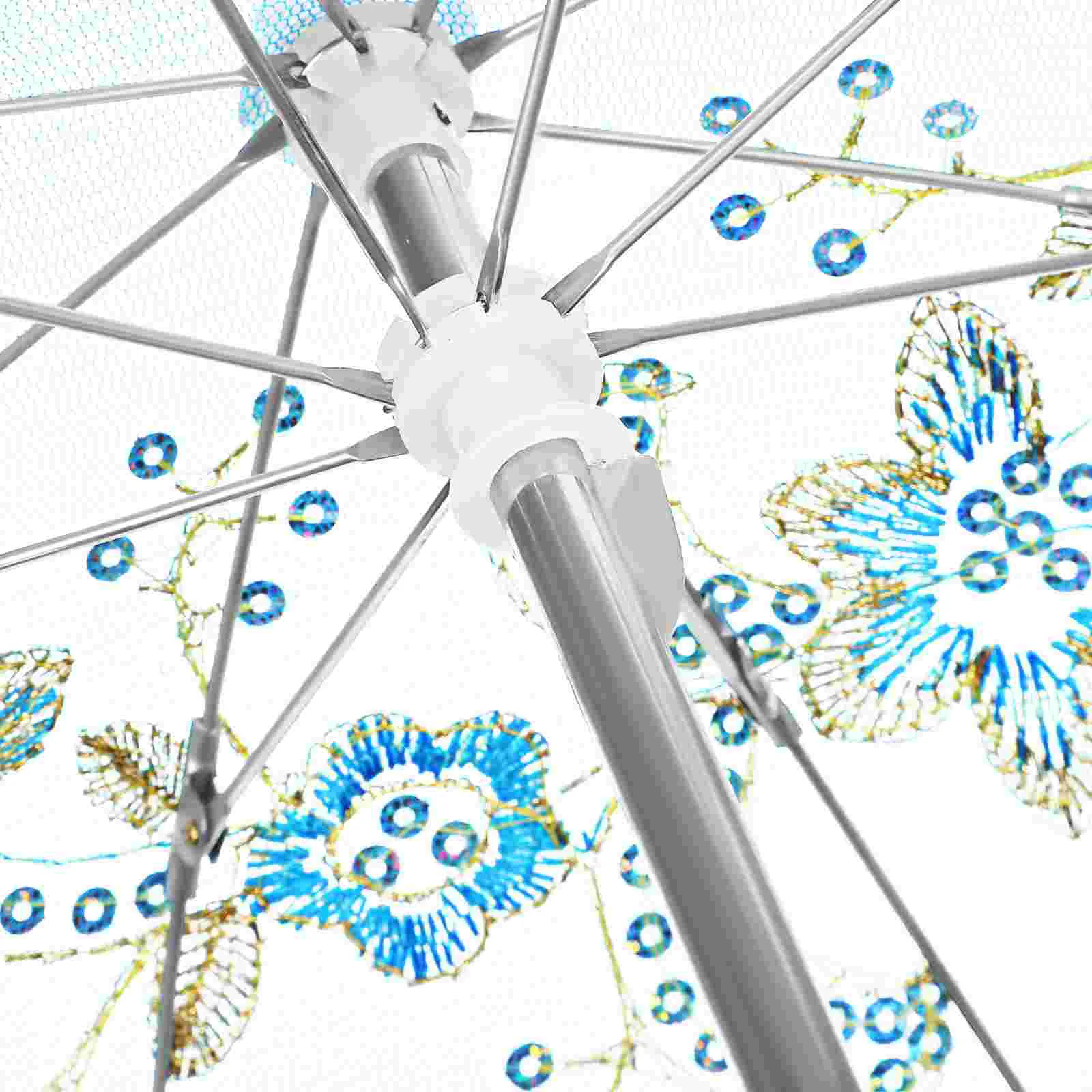 6 шт. мини-кружевной декоративный зонтик крошечный реквизит для фотосессии