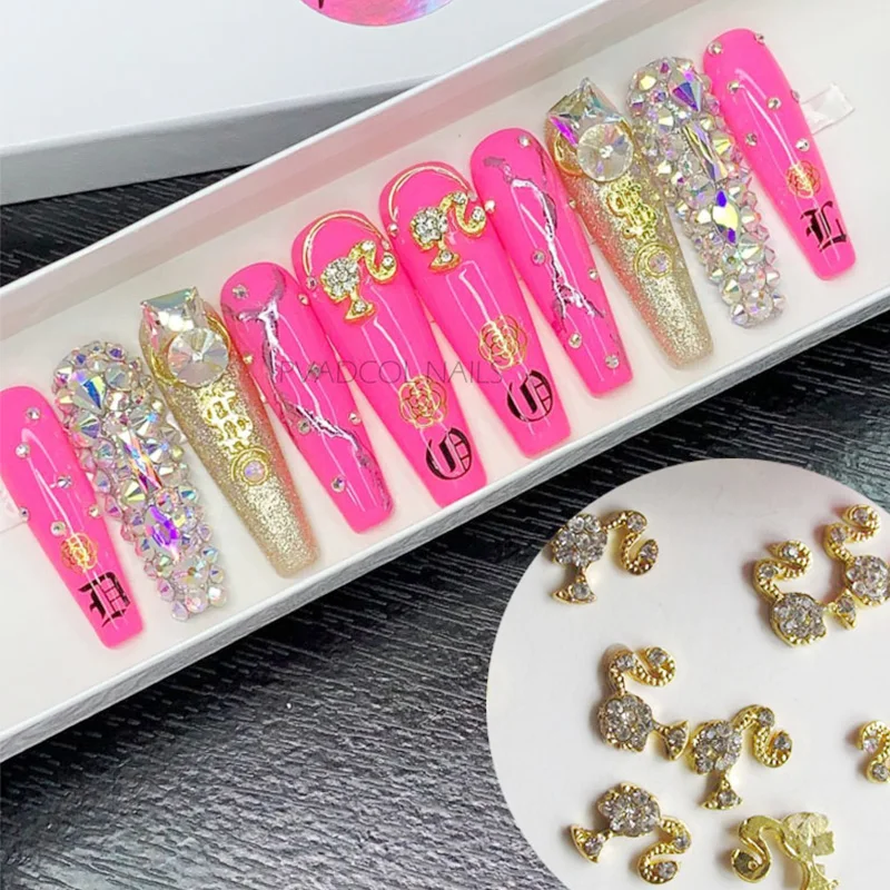 

3D Nail Art Rhinestones Charms Crystal Gems Flatback Glass Water Diamond Cool Grils Shiny Jewelry Nail Decoration Accessories