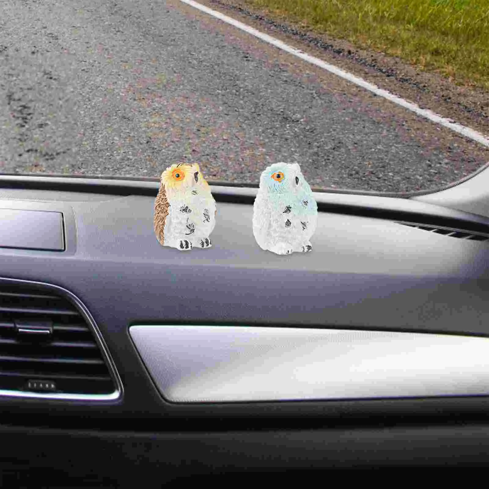 

Vivid Resin Animal Crafts Owl Figurines Micro Landscape Figurine Fairy Decor Miniature Statue Dollhouse Ornament Tiny