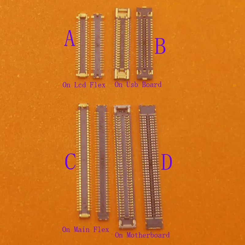 10 шт., гибкий разъем для ЖК-дисплея Samsung Galaxy A51 A515 A516F A516 A41 A415 A415F A515F