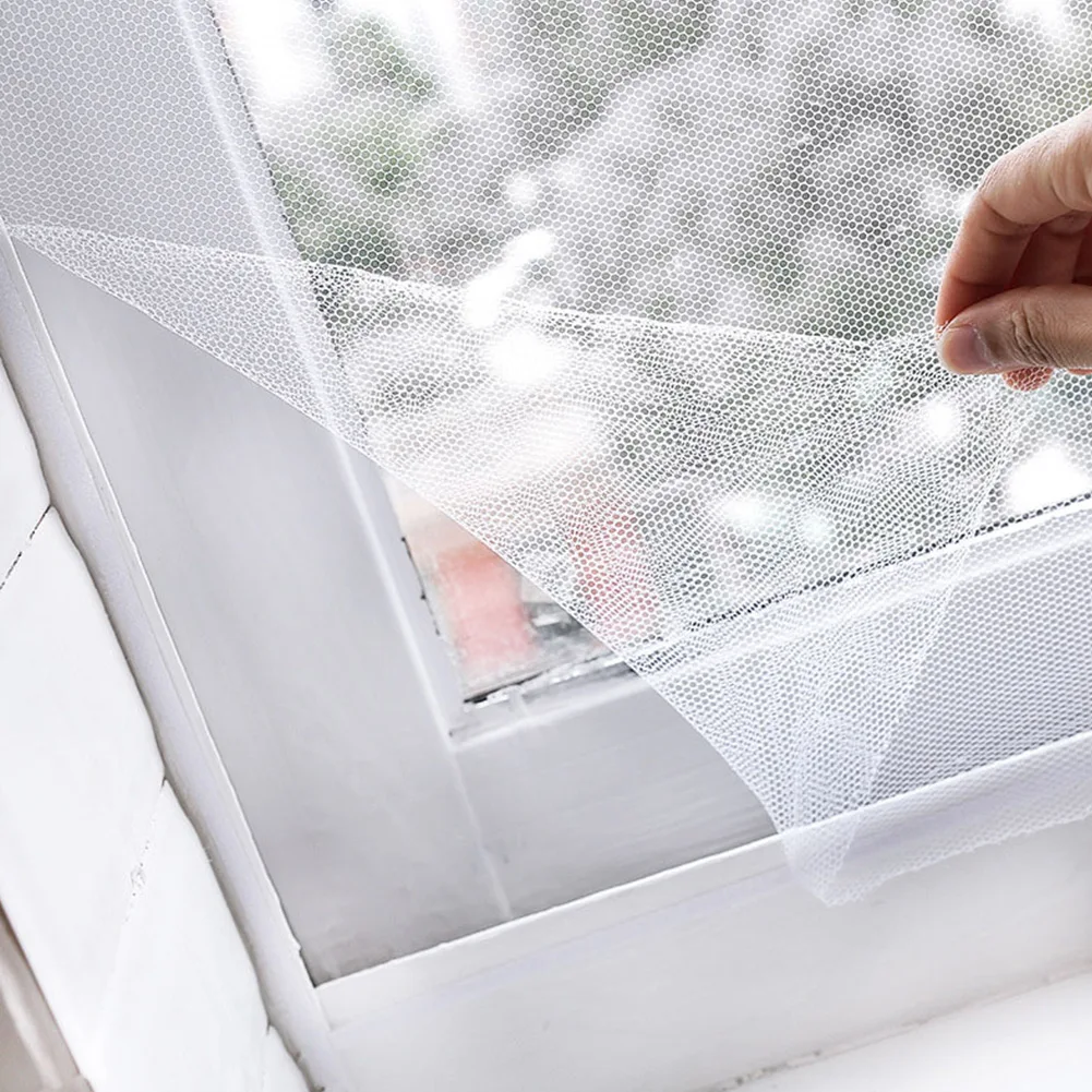 

1PC Self-Adhesive Flying Insects Screens Mesh Nylon Net Bug Netting Fly Screen Net Anti Fly Mosquito For Home Windows