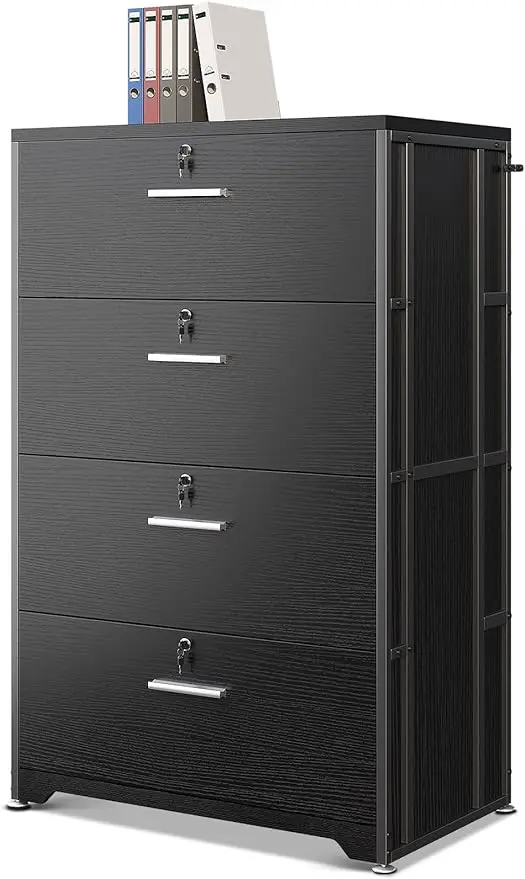 

AODK File Cabinet Filing Cabinet for Home Office, Large File Cabinets with Lock, Office Storage Cabinet 4 Drawer for
