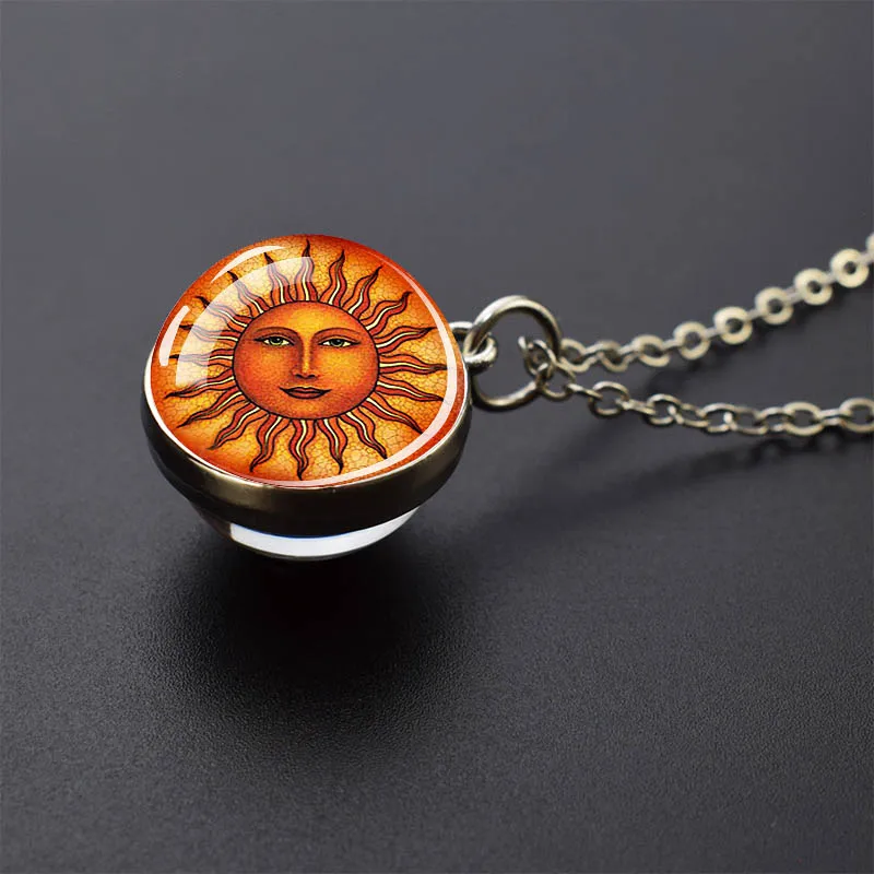 Египетский Анкх ожерелье Древний Египет Анубис стеклянный шар амулет-подвеска