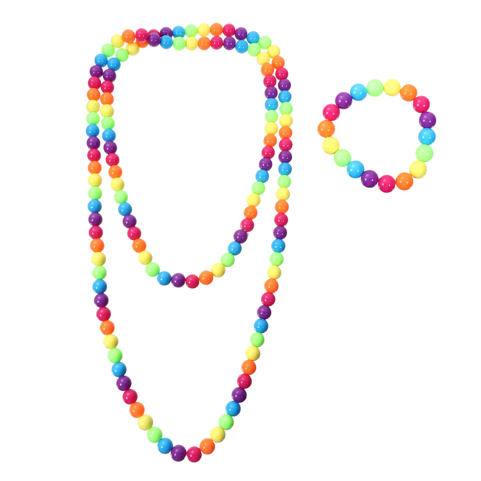 

80S Necklace 1980S Party Accessories Charmstyle Bead Favors Gifts Choker Costume Jewelry Dress