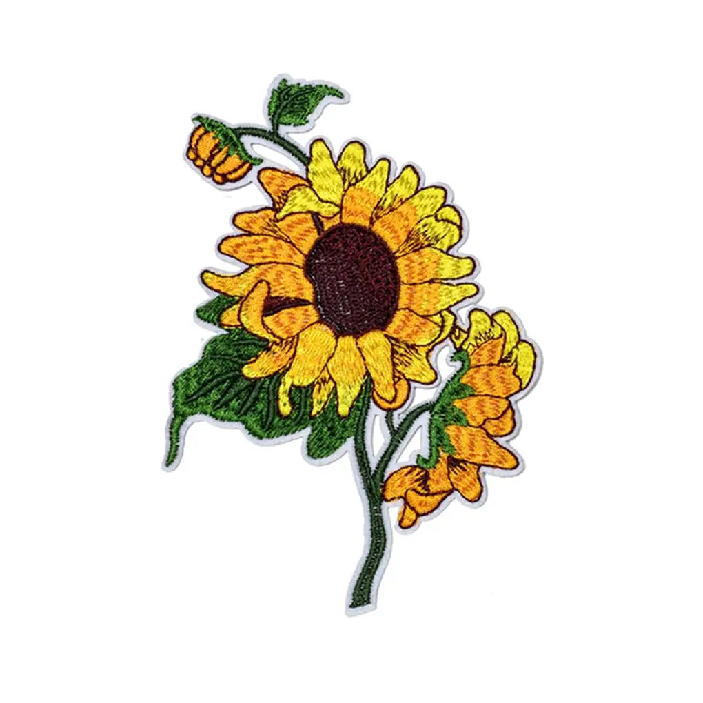 

Sun Flower Sunflower Iron On Patch Full Embroidered Clothes Patch For Clothing Garment Apparel Accessories