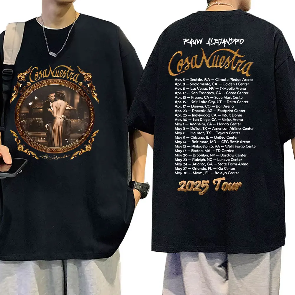 Рэппер Раут Alejandro pemb Nuestra Tour 2025 Футболка Мужчины Женщины Хип-Хоп Модные Тенденции
