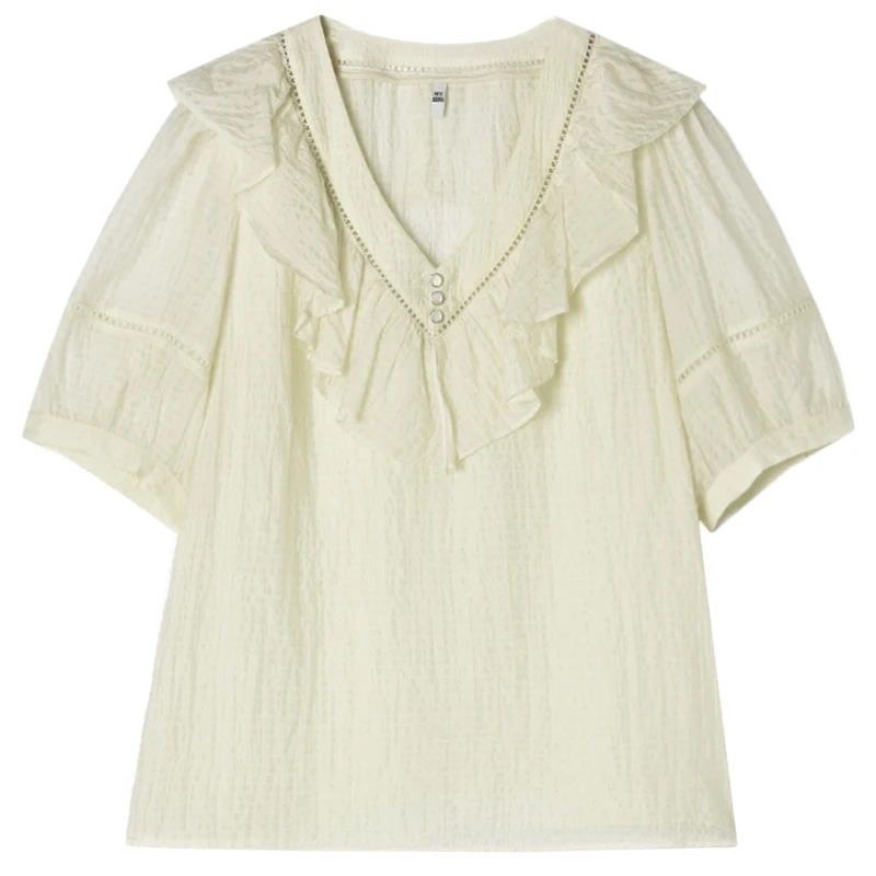 Летняя распродажа # 9 Charm Ad0d0002 Милый возрастной пуловер рубашки с короткими