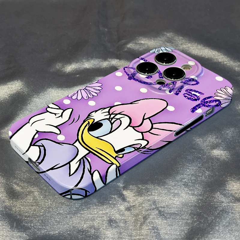 

Daisy Donald Duck For Apple iPhone 14 13 12 mini 11 8 7 X XR XS MAX Pro Plus Feilin Film Hard Luxury Phone Case Coque Capa Cover