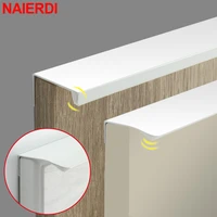 naierdi fashion white long cabinet handles aluminum alloy 800 1200mm hidden cabinet pulls drawer knobs cupboard door hardware