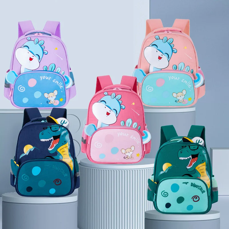 

Милый школьный ранец для детского сада, школьный рюкзак с мультипликационным динозавром для маленьких мальчиков, рюкзаки для дошкольников, школьный ранец, рюкзак