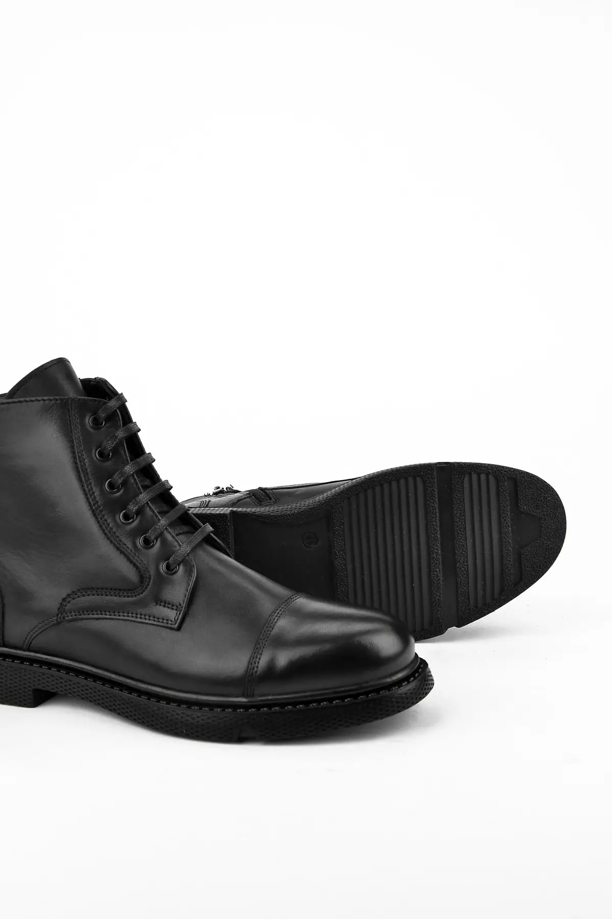 

Black genuine leather Outdoor Casual Shoes Warm Activities Hiking Boots Quality Work Boots