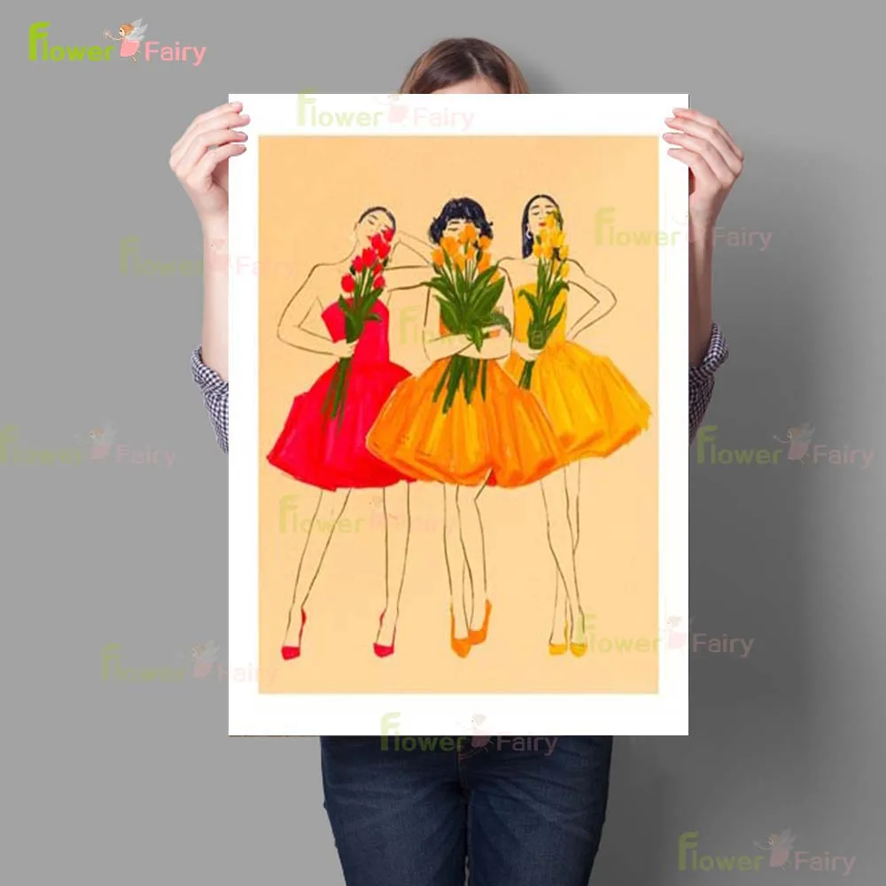 Букет мира лимонная леди девушка любовь мой Валентин Радуга стена искусство