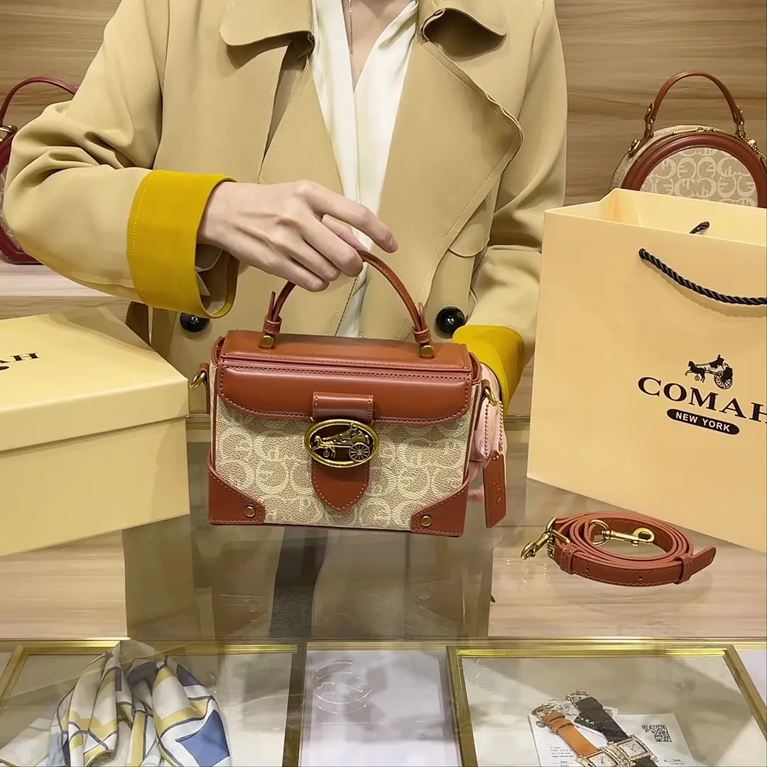 

Women's bag light luxury 2023 new fashion everything personality treasure box bag box bag portable crossbody bag W816