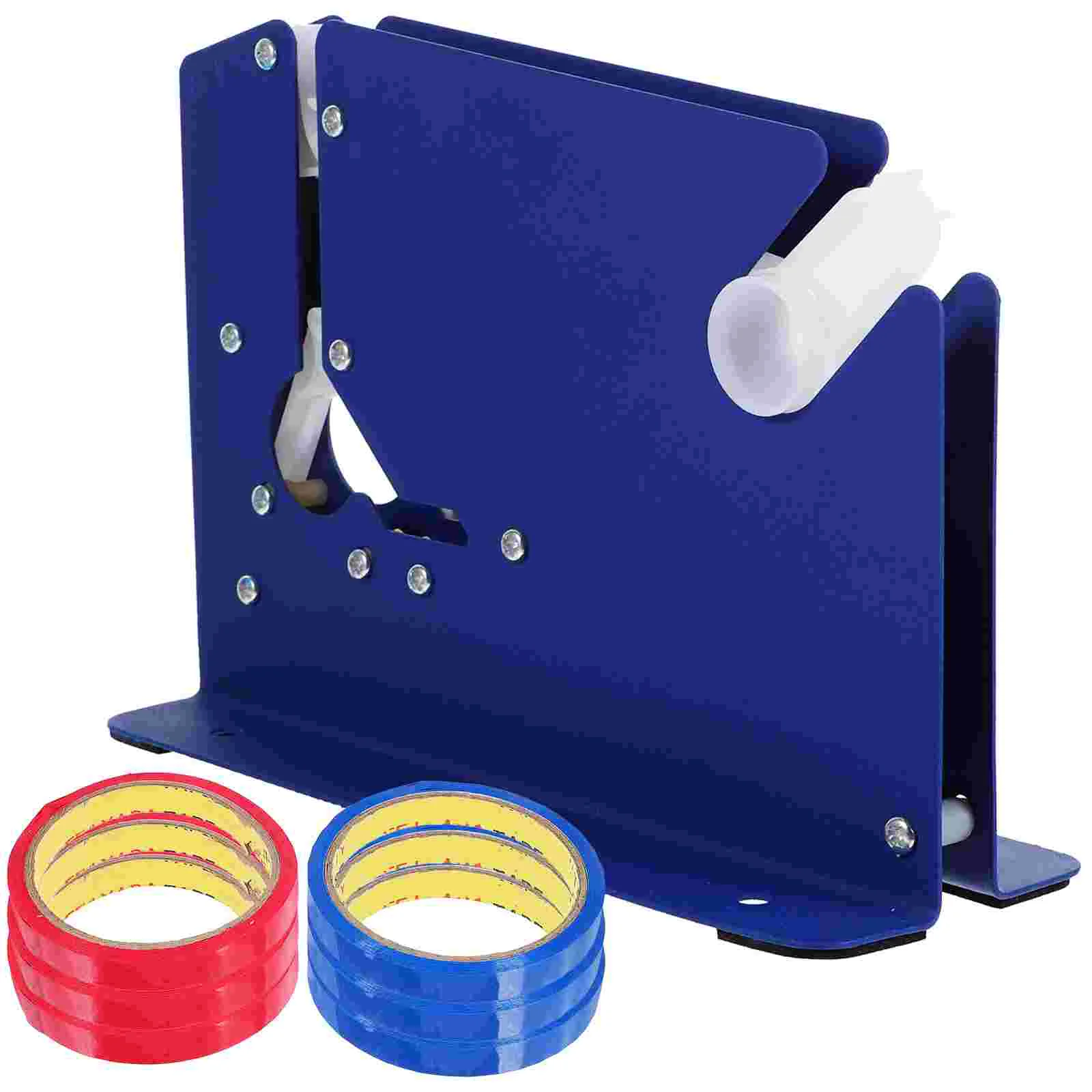 

Metal Bag Neck Sealer Tape Dispenser With Tape 12mm for Shop Supermarket