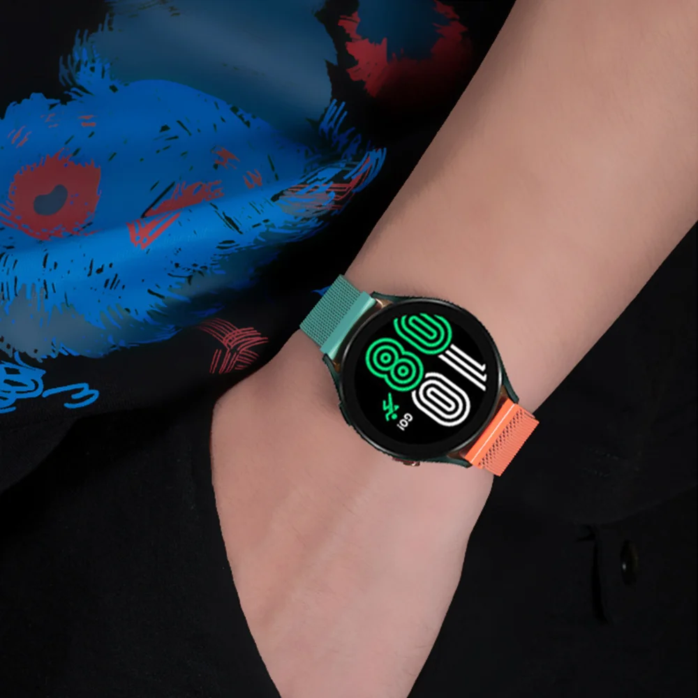 20mm/22mm Magnetic Loop Strap for Samsung Galaxy Watch 3/4/45/41mm/Active 2 46mm/42mm Gear S3 Bracelet Huawei GT/2/2e Watch Band