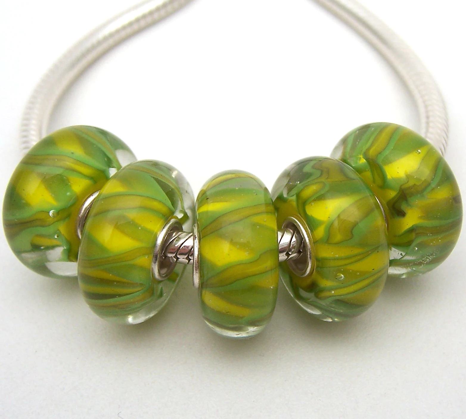 

YG567 5X 100% Authenticity S925 Sterling Silver Beads Murano Glassbeads beads Fit European Charms Bracelet diy jewelry Lampwork