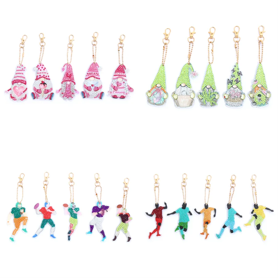 

5 шт., брелки для ключей с мультяшным рисунком