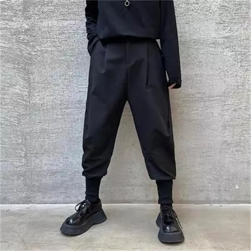Men's Haren Pants Spring And Autumn New Classic Simple Fashion Trend Dark Korean Youth Casual Large Size Pants