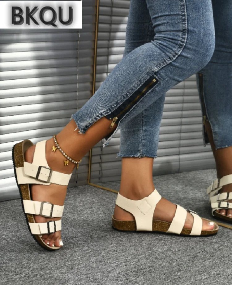 

Summer Women Rome Shoes Flats Beach Sport Sandals 2022 New Platform Causal Slippers Bohemian Ladies Shoes Slides Mujer Zapatos