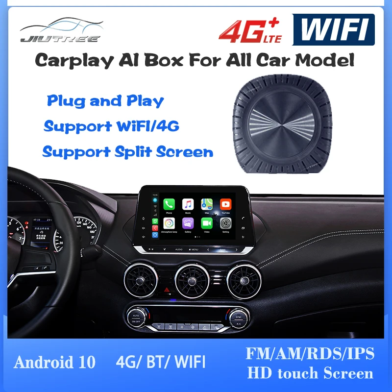 

Автомобильный мультимедийный плеер Carplay AI Box на Android 10, новая версия, беспроводная зеркальная ссылка, все модели автомобиля