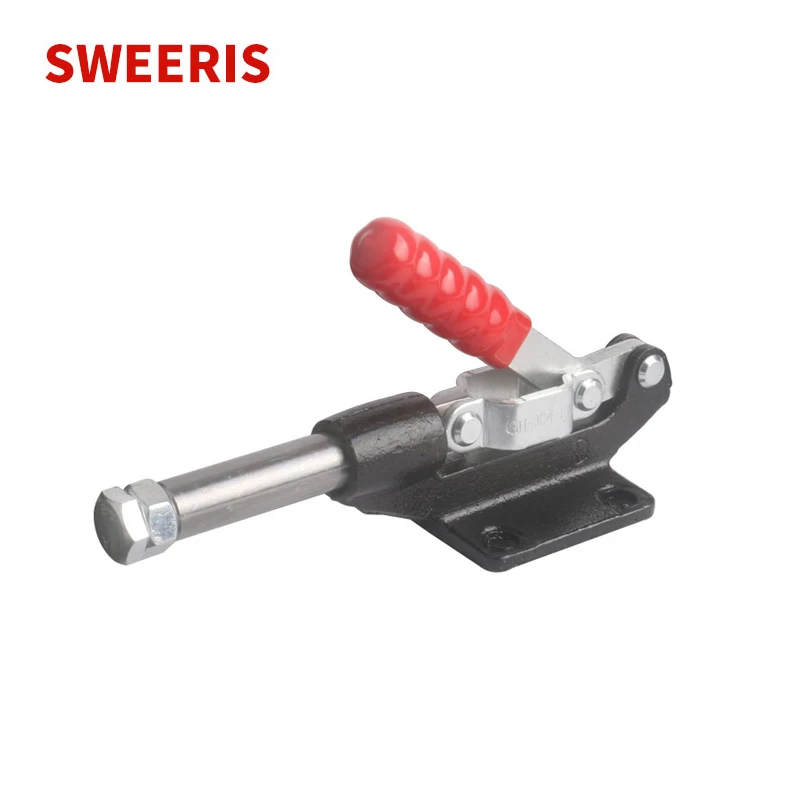 

SWEERIS 1Pcs GH-304EM Toggle Clamp Quick Release Push Pull Action Type Clamps Hand Tool for Woodworking CH-304EM