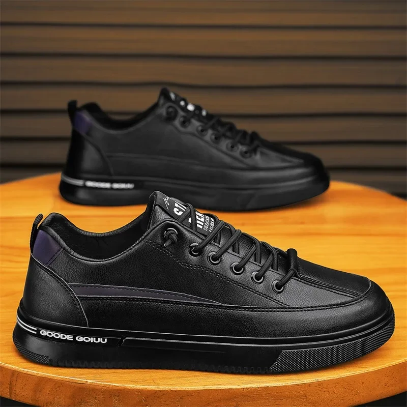 

Кроссовки мужские на платформе, кожа, модные дизайнерские, роскошные спортивные, для бега, работы, тенниса, повседневные Мокасины