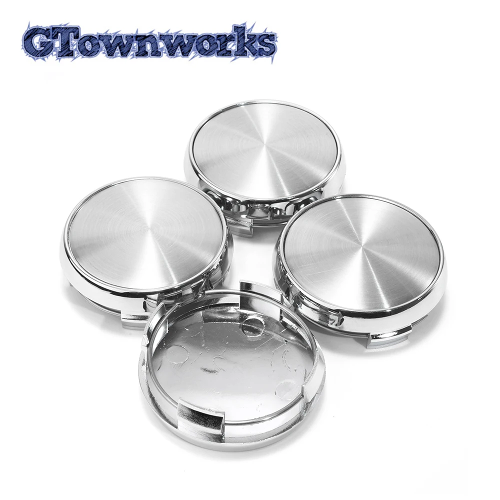 

4pcs 65mm 63mm Wheel Center Cap For Rim Hub Cover Dust Refits Styling Hubcap With Logo Universal Car Accessroies Black Chrome