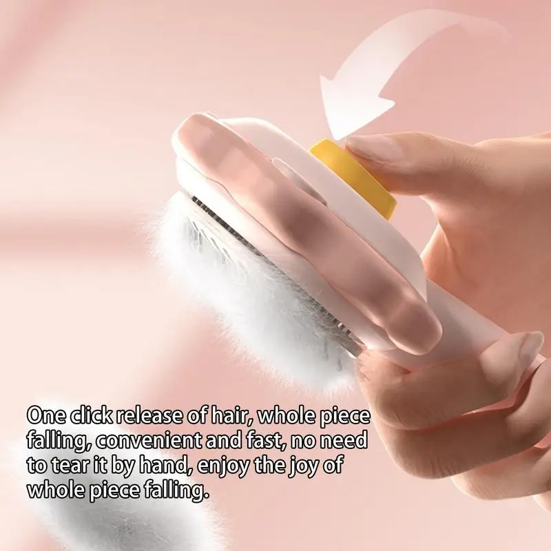 Щетка для чистки домашних животных самоочищающаяся расческа собак и кошек с