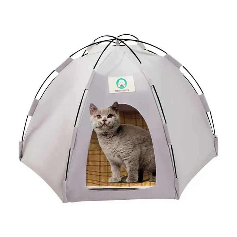 

Cat Bed Tent Teepee Tent For Pets Foldable Cat Teepee Breathable Cat Bed Cave Cat Play Tents Summer Cat House For Small Medium