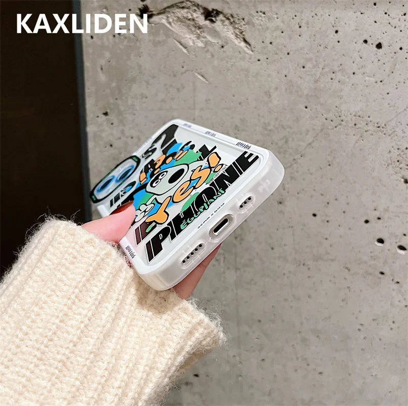 Забавный мультяшный чехол для телефона с собакой iphone 13 12 11 Pro Max мягкий покрытием и