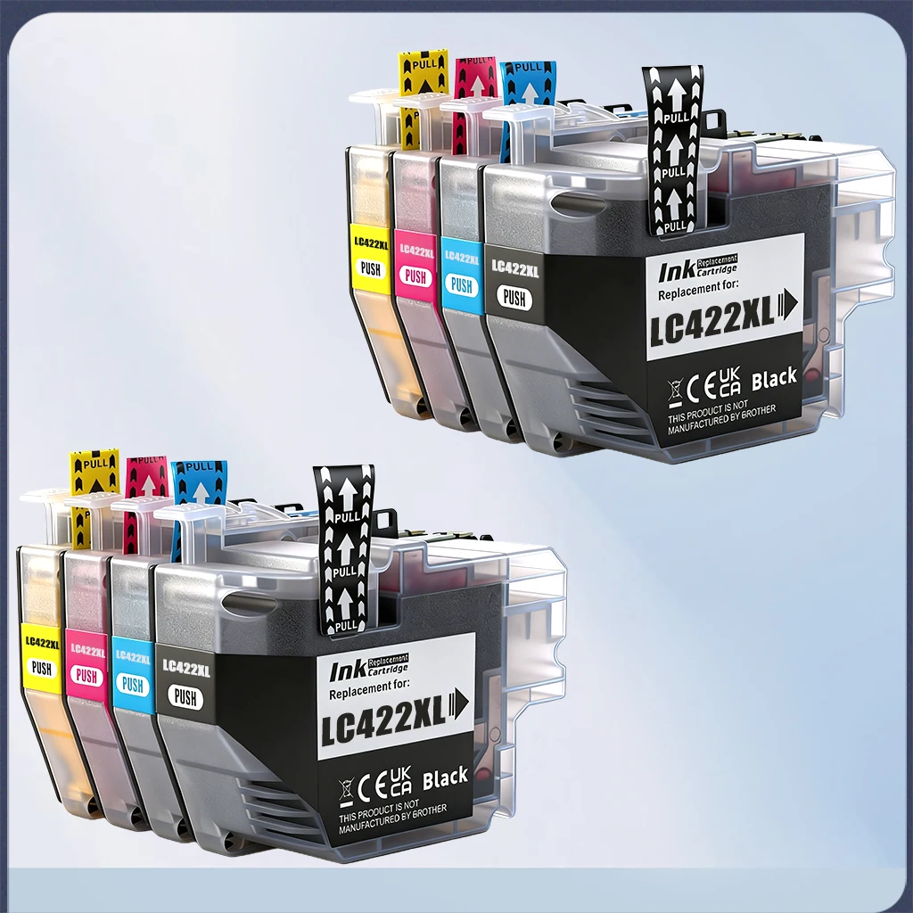 Фото Чернила для принтеров Brother LC422 LC422XL, совместимые с MFC-J5340DW J6540DW J6940DW J5345DW J5740DW, премиум-качество, пигментные. №5