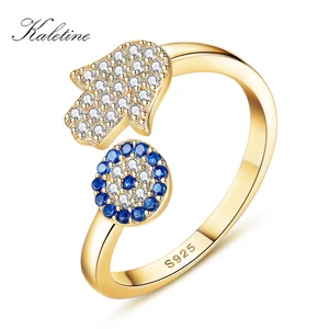 Кольцо KALETINE женское из серебра 925 пробы с хамсой