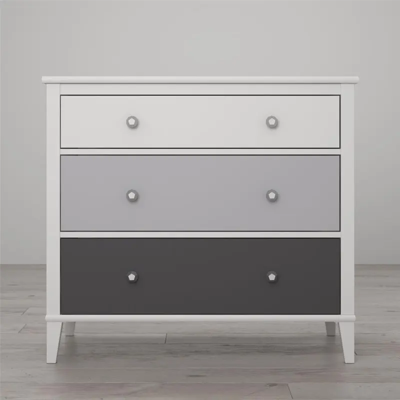 

Белый Маковый стол Monarch Hill с 3 выдвижными ящиками, серый