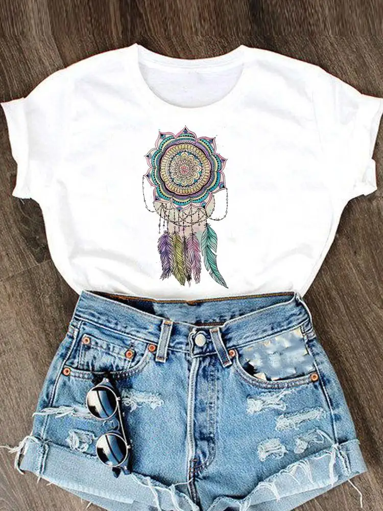 

Clothes Women Dream Web Trend Cute 90s Clothing Fashion Short Sleeve Female Top Tee T-shirt Summer Cartoon Graphic T Shirt