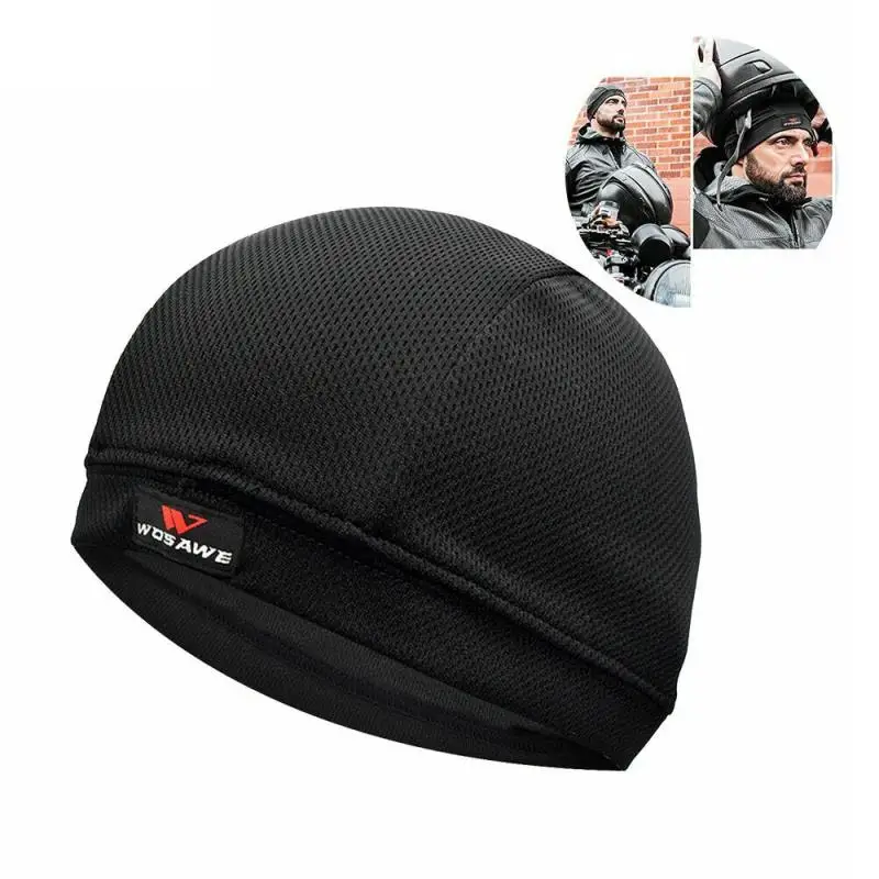 

Fast Delivery Car Motorcycle Bicycle Helmet Inner Liner Hat Moisture Wicking Cooling Quick-drying Cap Protective Gears