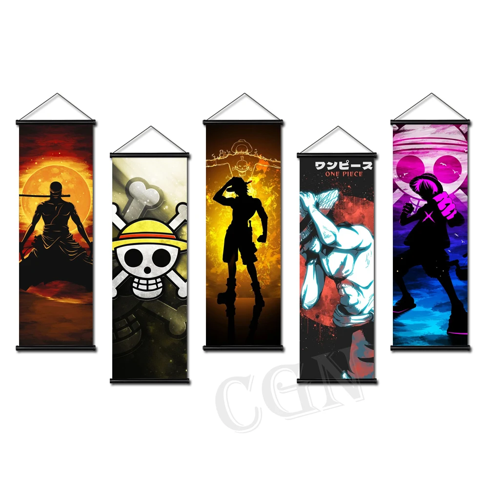 

Anime Canvas Modular One Piece Poster Home Decor Roronoa Zoro Paintings HD Print Hanging Scrolls Living Room Pictures Wall Art