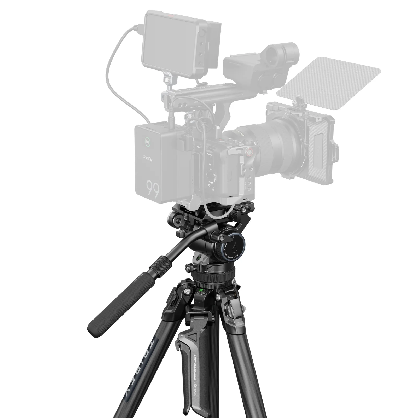 Комплект гидравлического штатива SmallRig x Potato Jet Tribex из углеродного волокна для