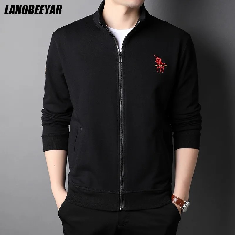 

Высококачественная 100% хлопковая Роскошная Новая дизайнерская модная повседневная мужская куртка на молнии, ветровка, пальто, корейская пр...