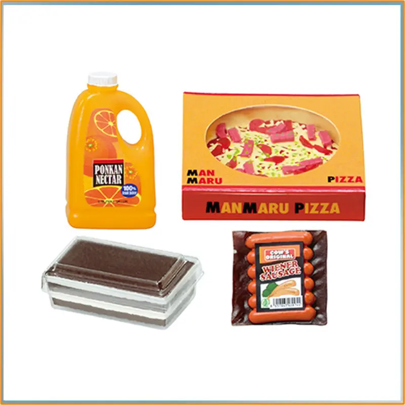 Фото В наличии: Игровой набор Re-Ment Cow's Mart Mini Supermarket Food Playset, настольное украшение, аксессуар для кукольного домика, модель-игрушка, подарок для фанатов №3