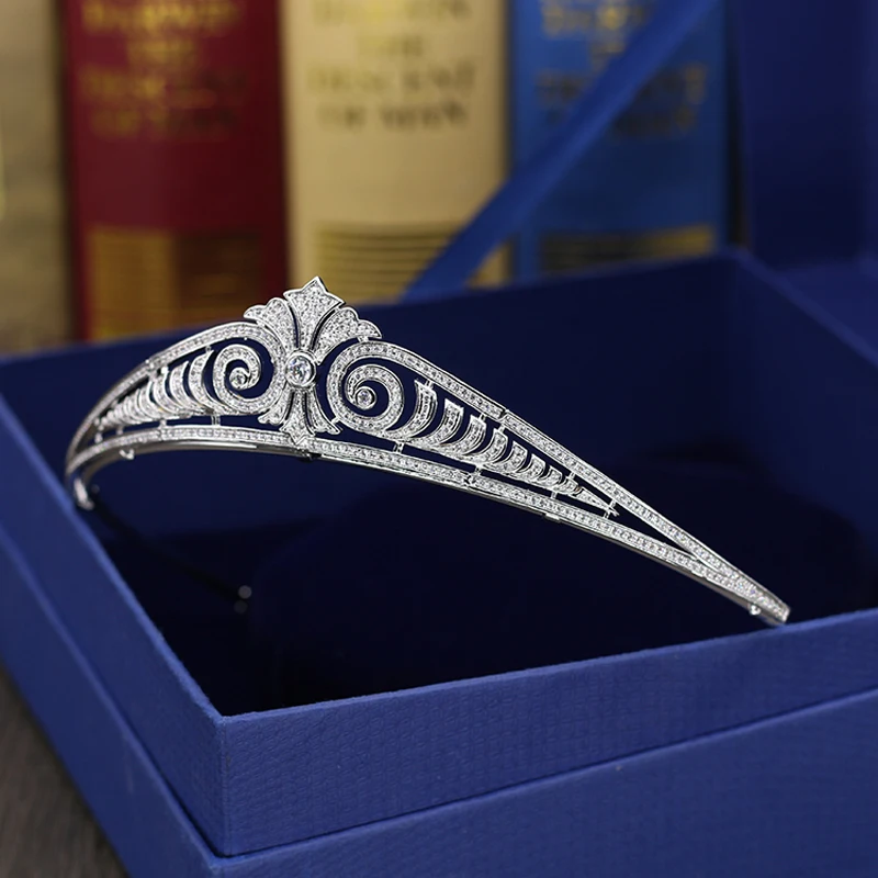 

Fashion New Arrival Headband Noble Cubic Zirconia Tiaras Crowns Bridal Hair Accessories For Wedding Gifts C-59