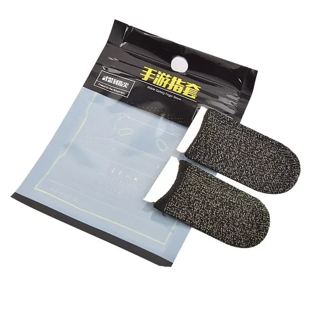 

Finger Sleeve Game Controller For PUBG Mobile Games Touch Screen Finger Cots Cover Breathable Glove Sweatproof Fingertips