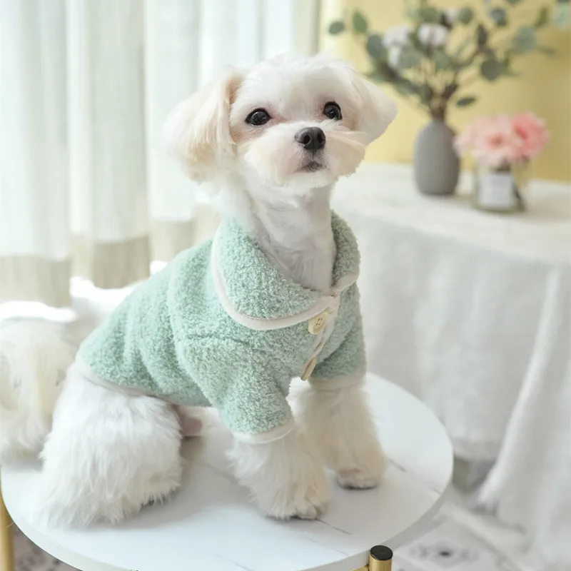 

Fleece Dog Coat Pet Clothes Winter Dog Hoodies Overcoat Clothing For Small Dogs Shih Tzu Chihuahua Pets Outfits Puppy Cat Jacket