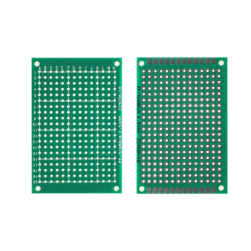 

1PCS PCB Board Prototype Board Green 2x8cm 3x7cm 4x6cm 5x7cm 6x8cm Single Side PCB Universal Circuit Boards DIY Electronic Kit