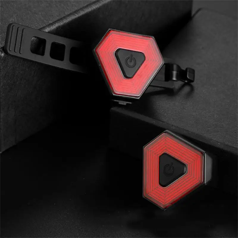 

Intelligent Mountain Vehicles Warning Lamp Type-c Charging Brake Tail Light Sensitive Sensor Abs Bike Light Riding Tail Light