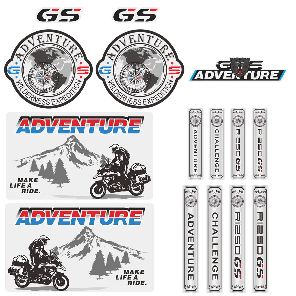 

For BMW R1250GS R1250 1250 GS HP Motorcycle Stickers Trunk Tail Top Side Cases Panniers Luggage Aluminium ADV GSA Adventure
