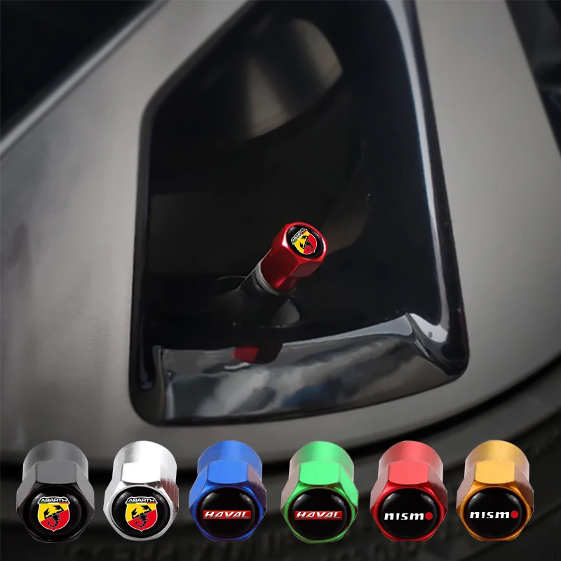 

4Pcs Car Wheel Tire Air Valve Caps Stem Cover For Dacia Duster Logan Mcv 2 Sandero Stepway Dokker Lodgy Auto Decor Accessories