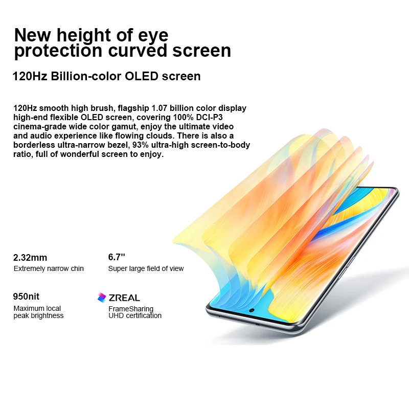 New OPPO A1 PRO 5G Mobile Phone Snapdragon 695 100M Camera 6.7'' 120HZ OLED 67W Super Charge 4800mAh Battery NFC Smartphone